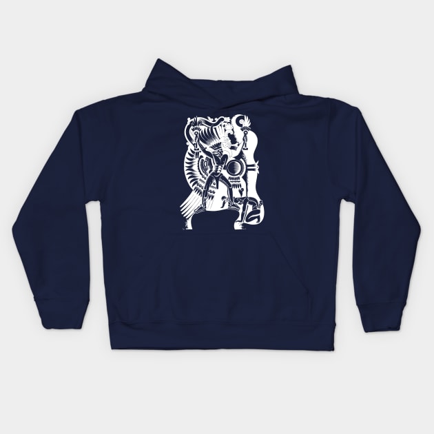 Mayan Warrior Kids Hoodie by idrockthat